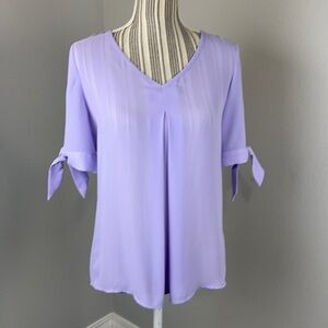 Fox & Ali Lavender Sheer Blouse
